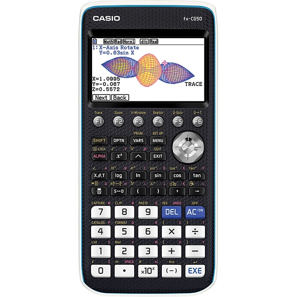 Casio Prizm FX-CG50 Graphing Calculator, Black (FX-CG50) | Quill.com