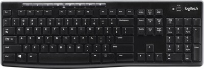 Logitech K270 USB Black Wireless Keyboard | Quill.com