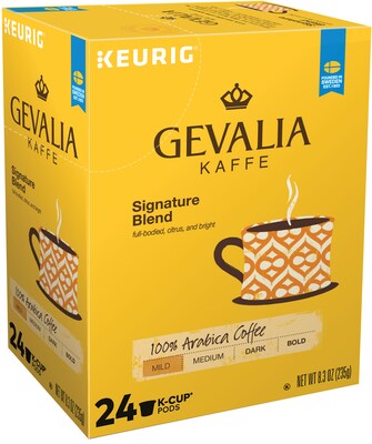 Gevalia Signature Blend Coffee, Keurig® K-Cup® Pods, Light Roast, 24/Box (5305)