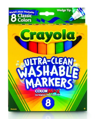  Crayola Ultra Clean Fine Line Markers, 6 Each of 8, 48
