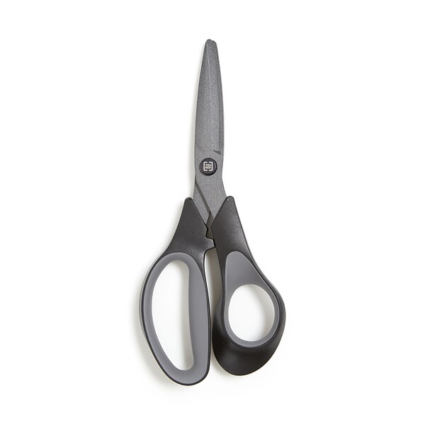 Westcott E-Z Open 8 Stainless Steel Multi-Purpose Scissors, Pointed Tip,  Gray (13227)