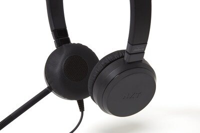 NXT Technologies™ UC-2000 Noise-Canceling Stereo Computer Headset,  Over-the-Head, Black (NX55445) | Quill.com