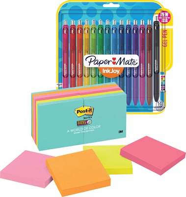 Post-it® Super Sticky Notes, Miami & Paper Mate® InkJoy® Gel Pens - Special Offer!
