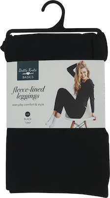 Britts Knits Basics Fleece Leggings Set (black/gray - small/medium)