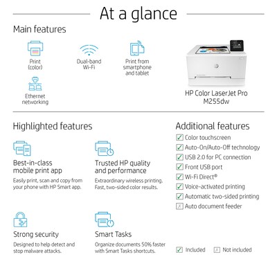 Hp color deals laserjet pro m255dw