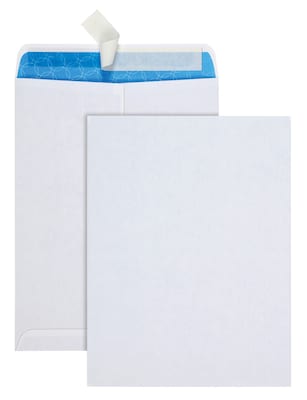 Quality Park Redi-Strip Catalog Envelope, 9" x 12", White, 100/Box (QUA41415)