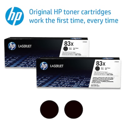 HP 83X (CF283X) Toner Cartridges Black High Yield | Quill.com