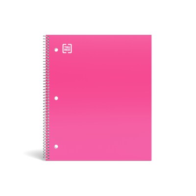 Staples Premium 1-Subject Notebook, 8.5 x 11, College Ruled, 100 Sheets, Pink, 12 Notebooks/Carton (TR51448Ct)