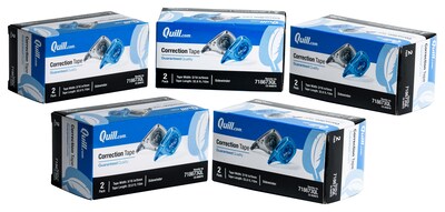 Quill Brand® White-Out  Sidewinder Correction Tape, White, 10/Pack (718673QL10)