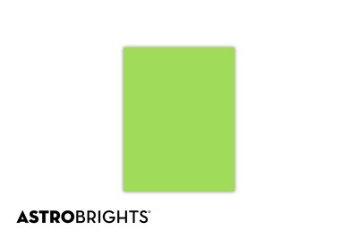 Astrobrights Colored Paper, 24 lbs., 8.5" x 11", Martian Green, 500 Sheets/Ream (21801)
