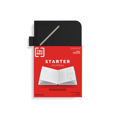 TRU RED™ Medium Starter Journal, Black (TR58409)