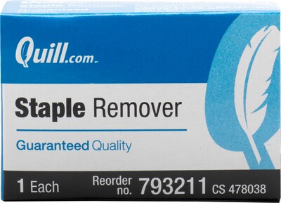 Quill Brand® Standard Staple Remover, Black (793211)