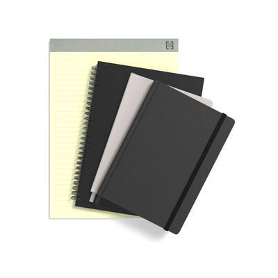 TRU RED™ Medium Flexible Cover Ruled Journal, Black (TR54777)