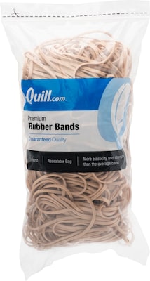Quill Brand® Premium Rubber Band, #117, 7L x 1/8W, 1 lb. Resealable Bag (790117)