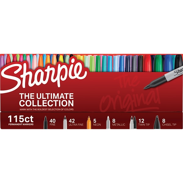 Sharpie Brush Tip Markers Berry Bulk Pack of 24