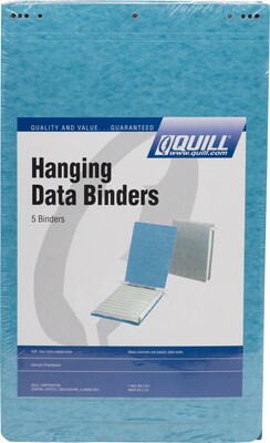 Quill Brand Data Binders- 9-1/2x11- Light Blue (A70711508), Plastic