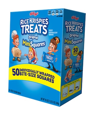Rice Krispies Treats Marshmallow Cereal Bar, 0.39 oz., 50 Bars/Box (KEE12346)