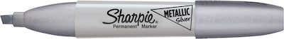 Sharpie Metallic Permanent Markers, Chisel Tip, Assorted Colors, 6 Count 