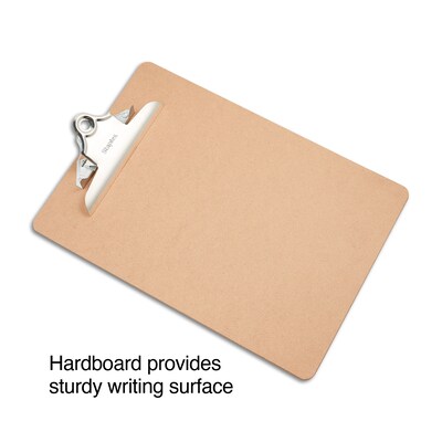 Staples Hardboard Clipboard, Letter, Brown (44290) | Quill.com
