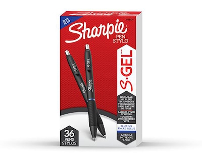 Sharpie S-Gel Retractable Gel Pen, Medium Point, Assorted Ink