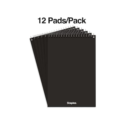Staples Steno Pads, 6" x 9", Graph Ruled, White, 80 Sheets/Pad, 6 Pads/Pack  (ST57352) | Quill.com