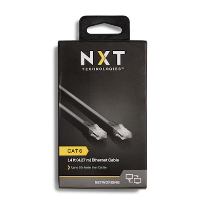 NXT Technologies™ NX29776 14' CAT-6 Cable, Black