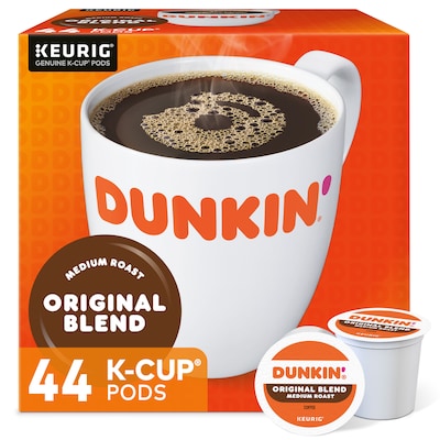 Dunkin Original Blend Coffee Keurig® K-Cup® Pods, Medium Roast, 44/Box (006933)