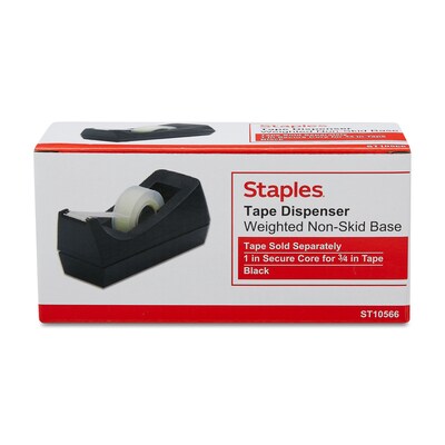 Staples Desktop Dispenser, Black, 12/Carton (10566)