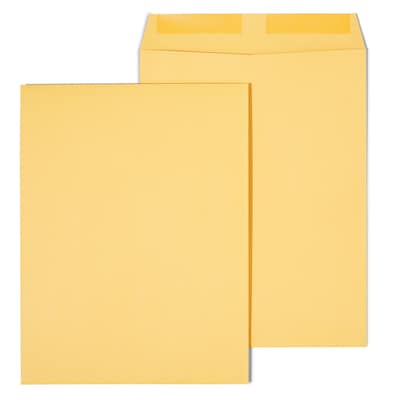 Staples Gummed Kraft Catalog Envelopes, 9.5L x 12.5H, Brown, 100/Box (SPL534743)