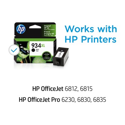 HP 934XL Ink Cartridge Black High Yield (C2P23AN#140) | Quill.com