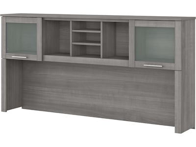 Bush Furniture Somerset 72W Desktop Hutch, Platinum Gray (WC81211)