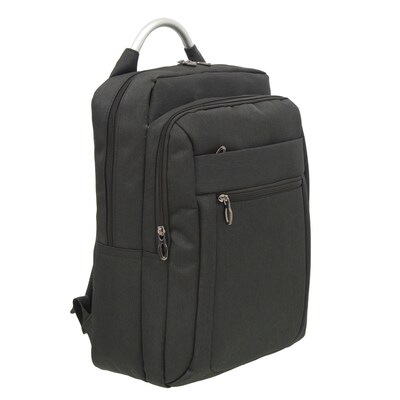 Club Rochelier Backpack with USB port and Charger, Solid, Black (CRBP125-08)