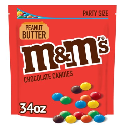 Peanut M&Ms Bulk Fun Size Halloween Mini Trick or Treat Snack Bag