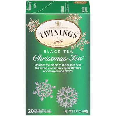 Twinings of London Christmas Tea, Black Tea, 20/Box (TNA50062)