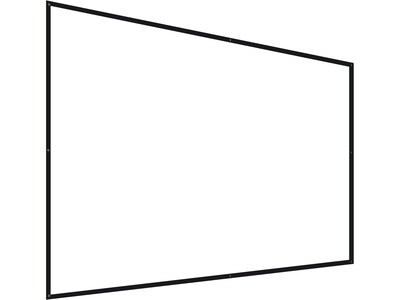 Mount-It! 100 Manual Wall & Ceiling Projector Screen, Black/Matte White (MI-640)