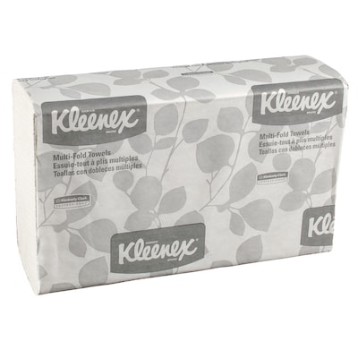 Kleenex Recycled Multifold Paper Towels, 1-ply, 150 Sheets/Pack, 8  Packs/Carton (02046) | Quill.com