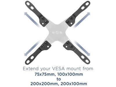 Mount-It! Mount Adapter Kit for TV Mount, Up To 66 lbs., Gray (MI-788)