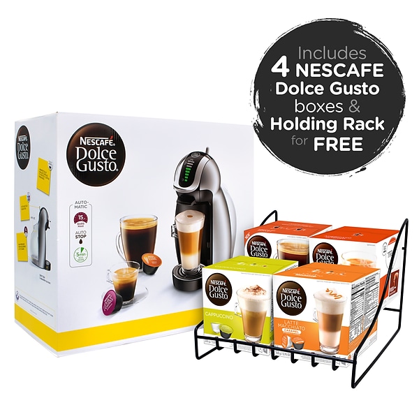 Nestle NESCAFE Dolce Gusto Genio 2 with 4 Gusto Coffee & Rack Bundle,  6/Bundle (283-00065) | Quill.com