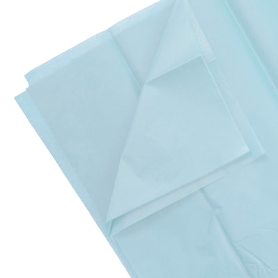 JAM PAPER Tissue Paper, Baby Blue, 20 Sheets/Pack (1152347A)