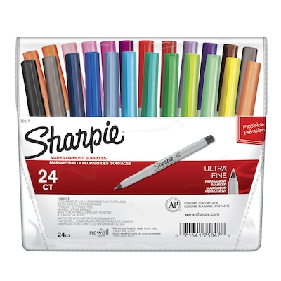 Sharpie Permanent Marker, Ultra Fine Tip, Blue, Dozen (37003)