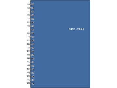 2021-2022 Blue Sky 5 x 8 Academic Planner, Bosa/Solid Azure, Blue (127113)