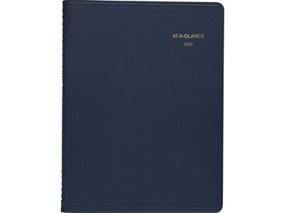 2022 AT-A-GLANCE 8.25 x 11 Weekly Appointment Book, Navy (70-950-20-22)