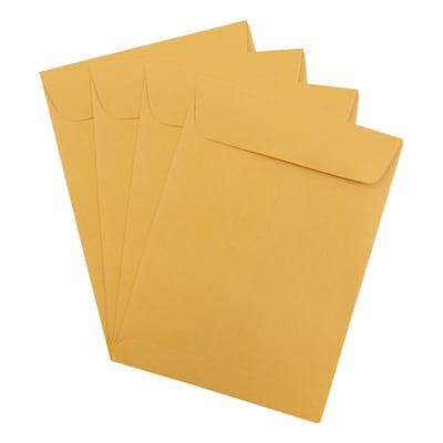 JAM Paper 5.5 x 7.5 Open End Kraft Catalog Envelopes, Brown Kraft Manila, 50/Pack (4101i)