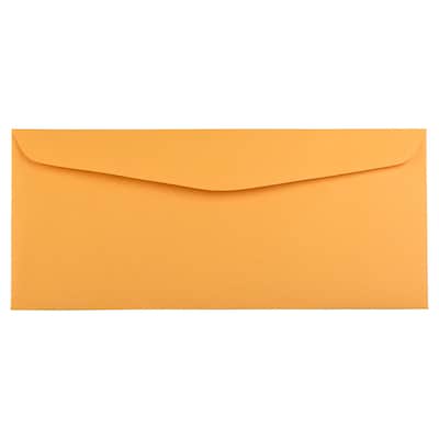 JAM Paper #14 Kraft Business Commercial Envelope, 5 x 11 1/2, Manila Brown Kraft, 50/Pack (1633182
