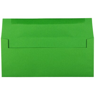 JAM Paper #10 Business Envelope, 4 1/8 x 9 1/2, Green, 25/Pack (15862)