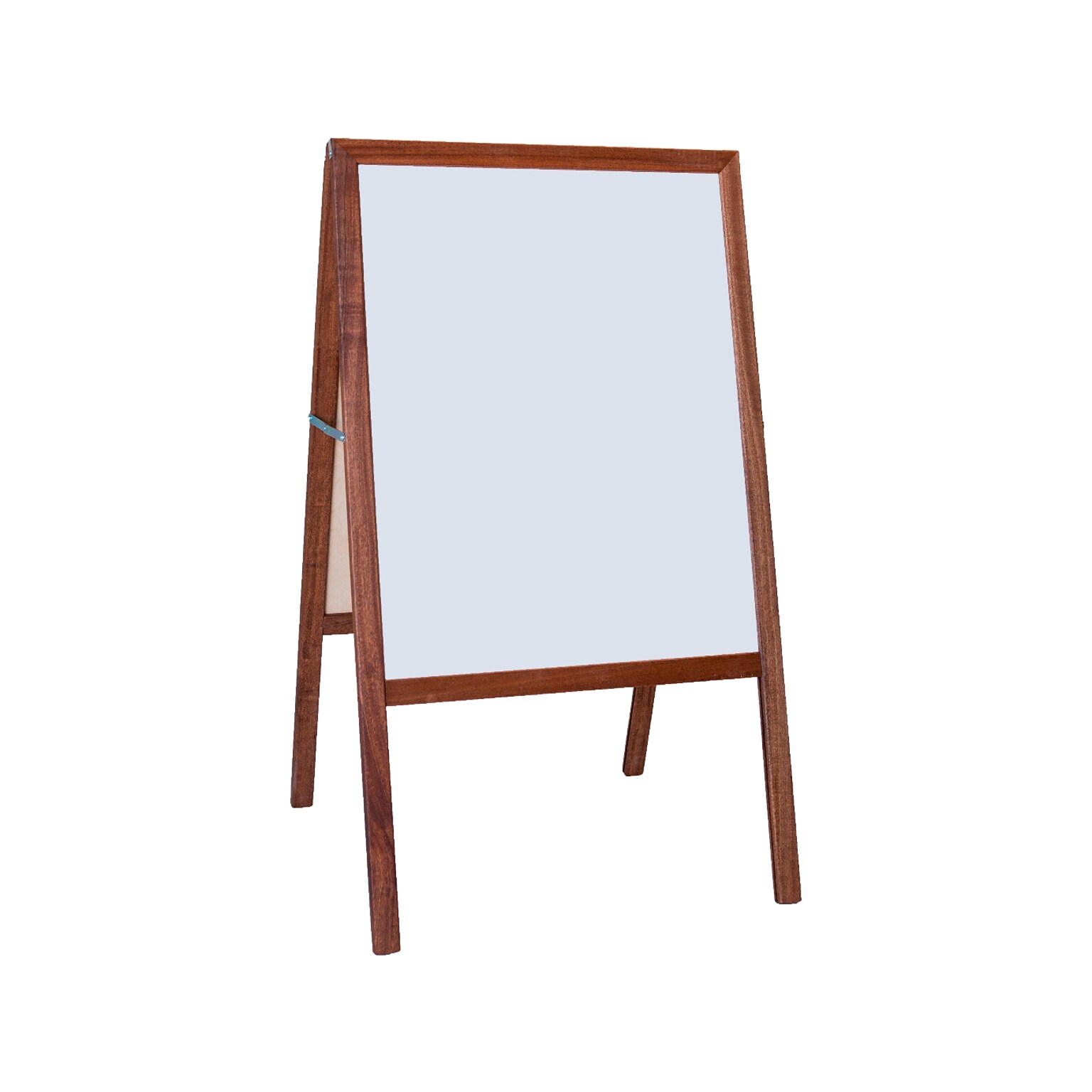 Flipside Dry-Erase Marquee Easel, 42, White/Black/Stained Wood (31710)