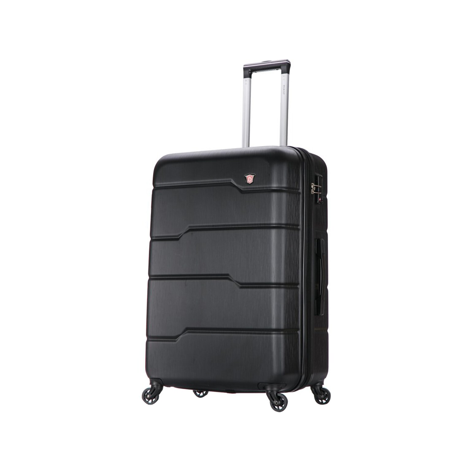 DUKAP Rodez 28 Hardside Suitcase, 4-Wheeled Spinner, TSA Checkpoint Friendly, Black (DKROD00L-BLK)