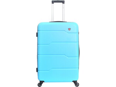 DUKAP Rodez 27.5" Hardside Suitcase, 4-Wheeled Spinner, TSA Checkpoint Friendly, Light Blue (DKROD00L-LBL)