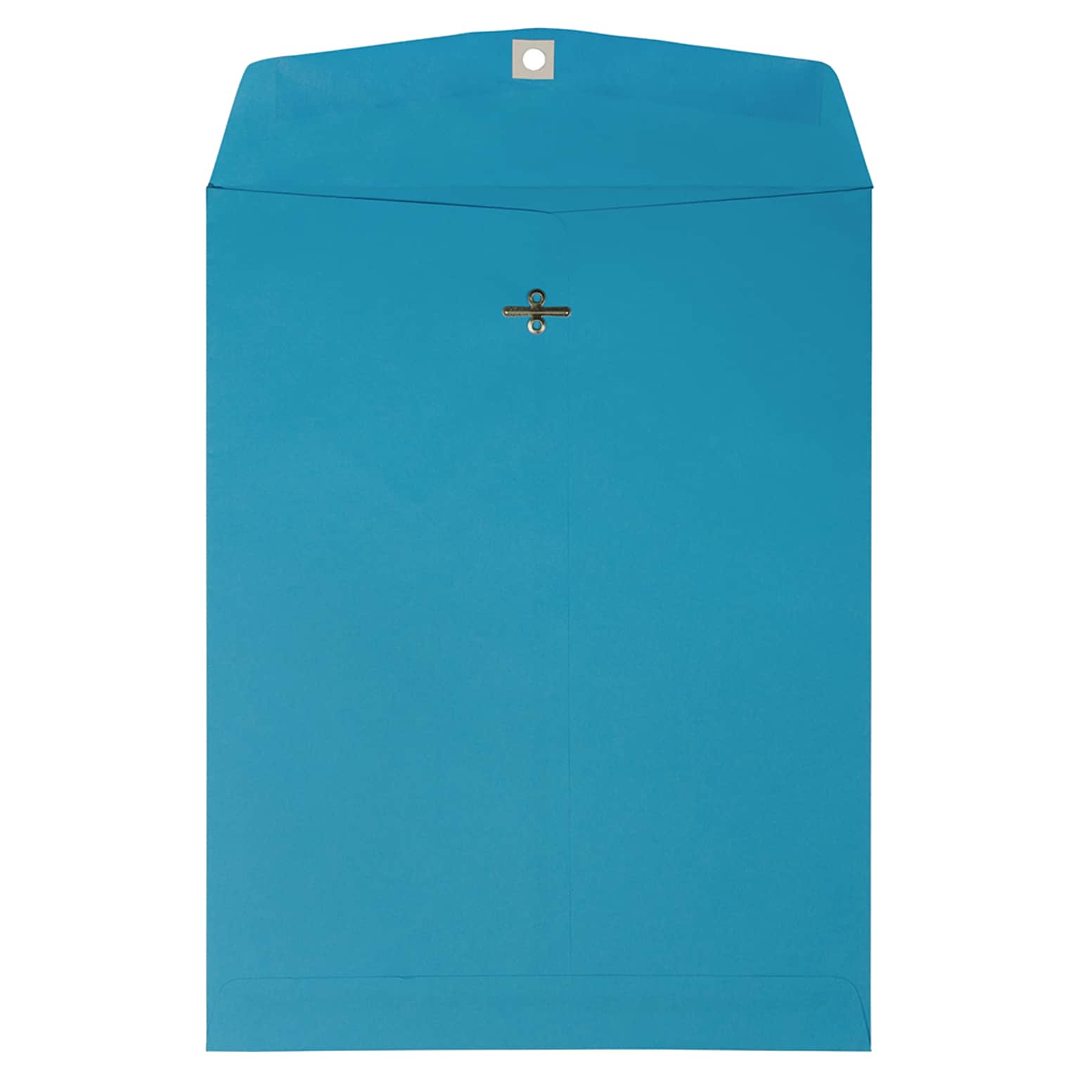 JAM Paper® 10 x 13 Open End Catalog Colored Envelopes with Clasp Closure, Blue Recycled, 50/Pack (87493i)