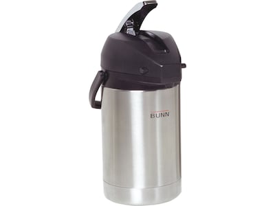 Bunn Stainless Steel Lever-Action Airpot, Silver/Black (32125)